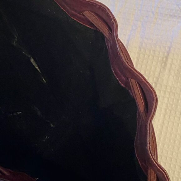 1163 Vintage New Bally Genuine Leather Crossbody Quilted Maroon Bag - Picture 5 of 10